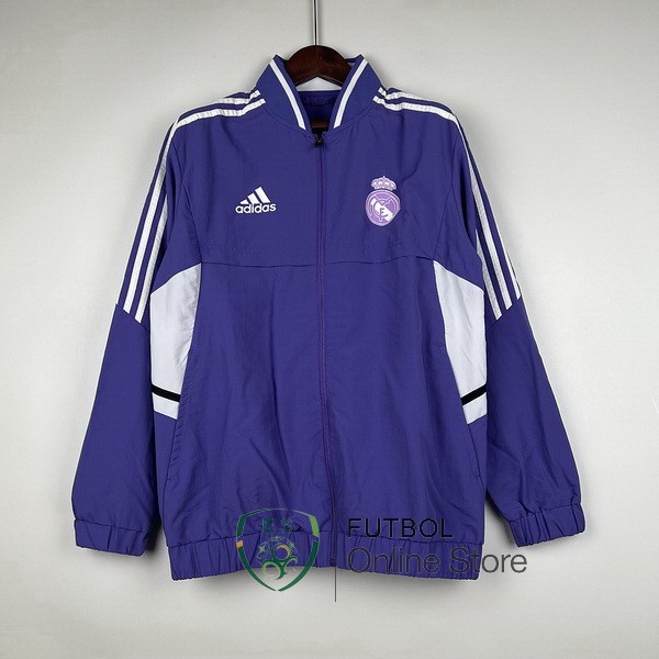 Rompevientos Real Madrid 2023 2024 Purpura Blanco