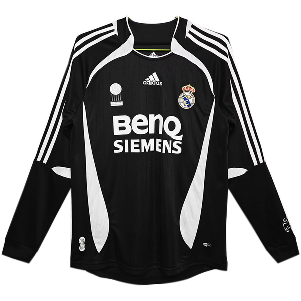 Retro Camiseta Real Madrid 2006-2007 Manga Larga Segunda