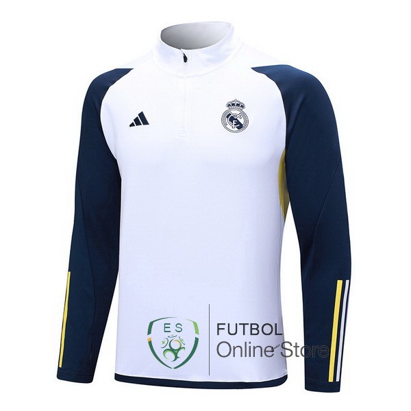 Sudadera Entrenamiento Real Madrid 2023 2024 Blanco