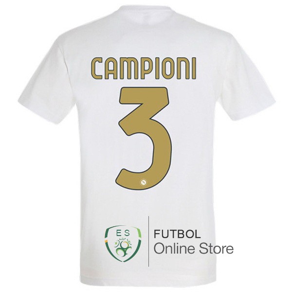 NO.3 Campioni Especial Camiseta Napoli 23/2024 Blanco