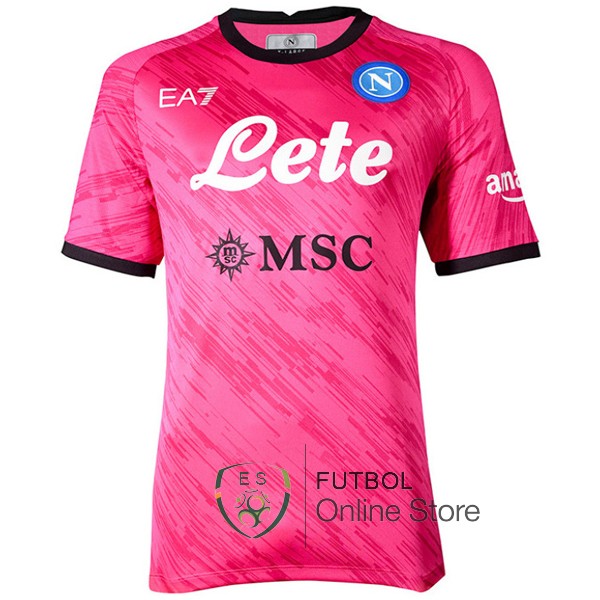 Tailandia Portero Camiseta Napoli 22/2023 Rosa