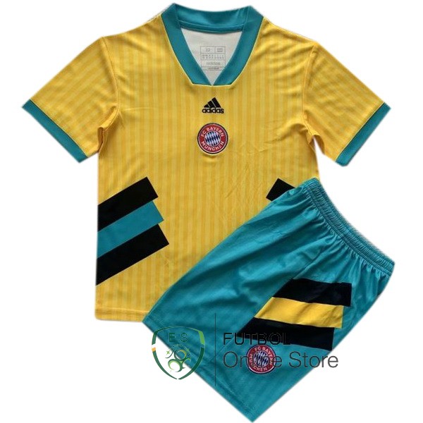 Especial Camiseta Bayern Munich Conjunto Completo Hombre 23/2024 Amarillo Verde