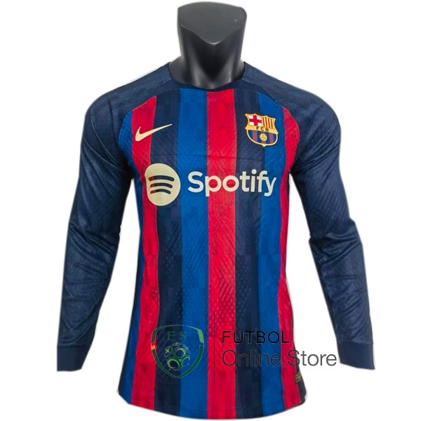 Tailandia Jugadores Camiseta Manga Larga Barcelona 22/2023 Primera