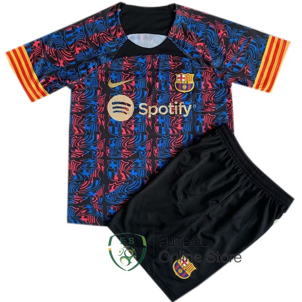 Camiseta Barcelona Conjunto Completo Hombre 23/2024 Concepto Rojo Negro