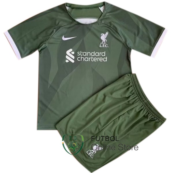 Camiseta Liverpool Conjunto Completo Hombre 23/2024 Concepto I Verde