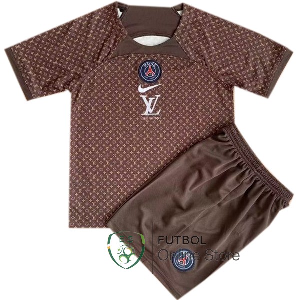 Camiseta Paris Saint Germain Conjunto Completo Hombre 23/2024 Concepto Marron