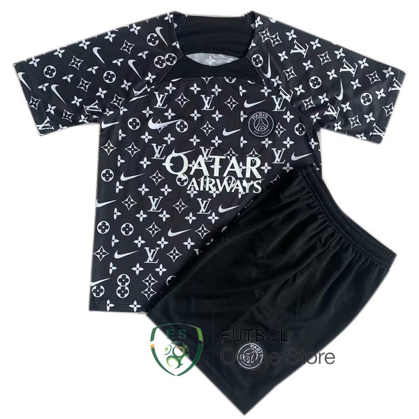 Camiseta Paris Saint Germain Conjunto Completo Hombre 23/2024 Especial Negro