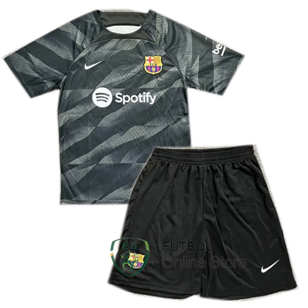 Camiseta Barcelona Conjunto Completo Hombre 23/2024 Portero Negro