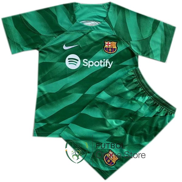 Camiseta Barcelona Conjunto Completo Hombre 23/2024 Portero Verde