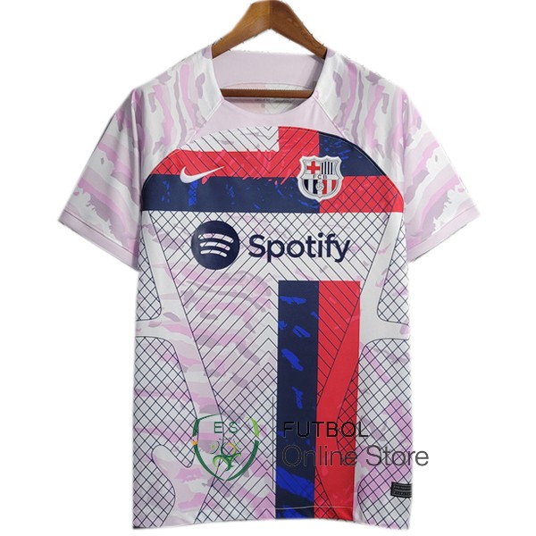 Tailandia Camiseta Barcelona 23/2024 Especial Blanco Rojo