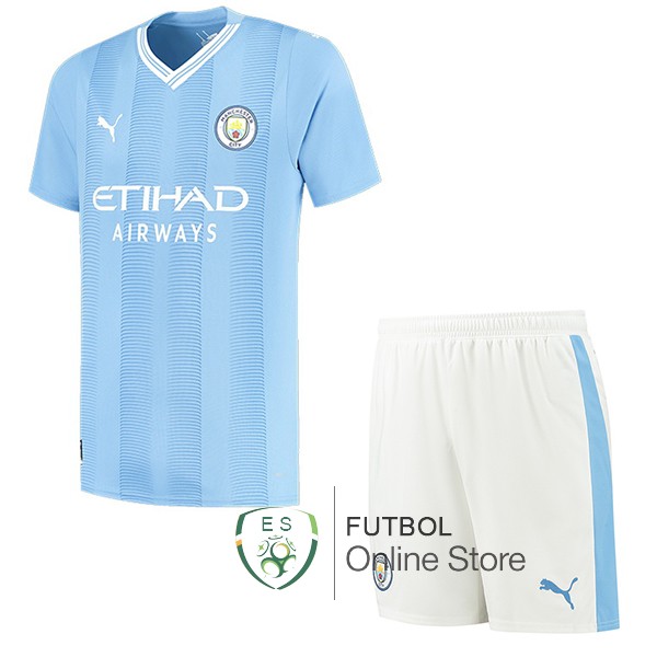 Camiseta Manchester city Conjunto Completo Hombre 23/2024 Primera