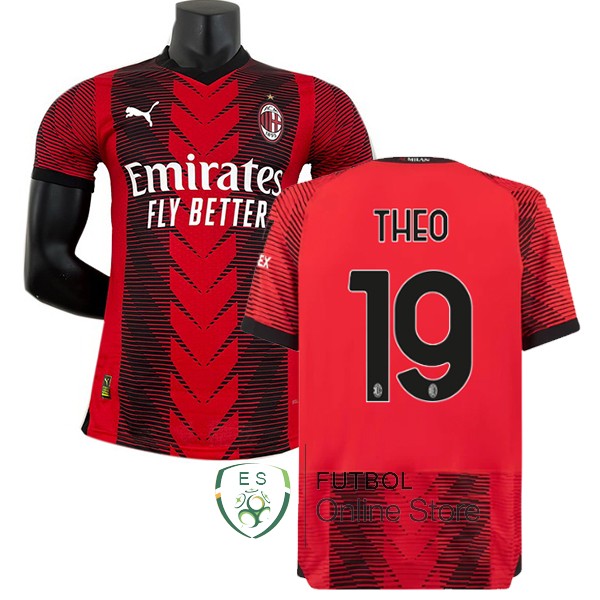 NO.19 Theo Tailandia Camiseta AC Milan 23/2024 Prima Jugadores