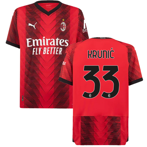 NO.33 Krunić Tailandia Camiseta AC Milan 23/2024 Primera