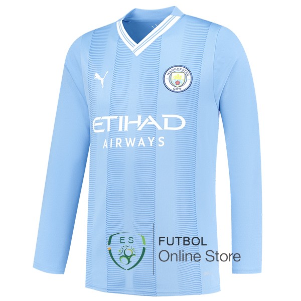 Tailandia Camiseta Manchester city 23/2024 Manga Larga Primera