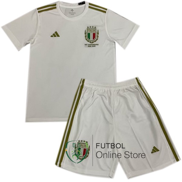 Edición Conmemorativa Camiseta Italia 2023 Conjunto Completo Hombre Blanco