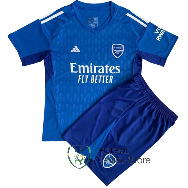 Camiseta Arsenal Conjunto Completo Hombre 23/2024 Portero Azul
