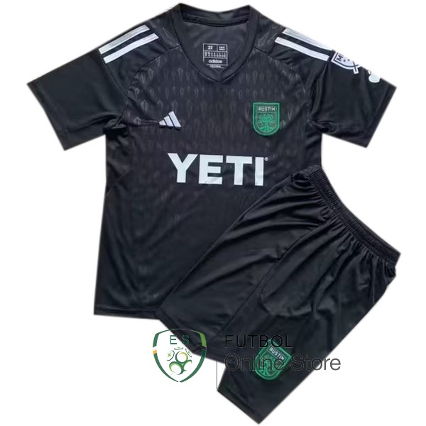 Camiseta Austin FC Conjunto Completo Hombre 23/2024 Portero Negro
