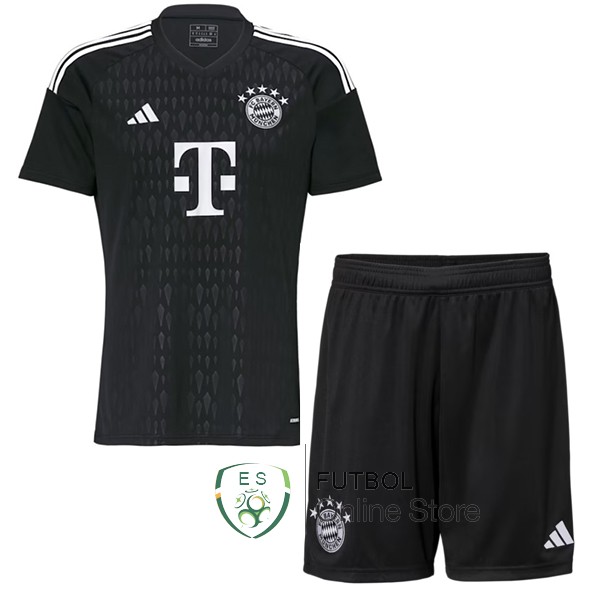 Camiseta Portero Bayern Munich Conjunto Completo Hombre 23/2024 Negro