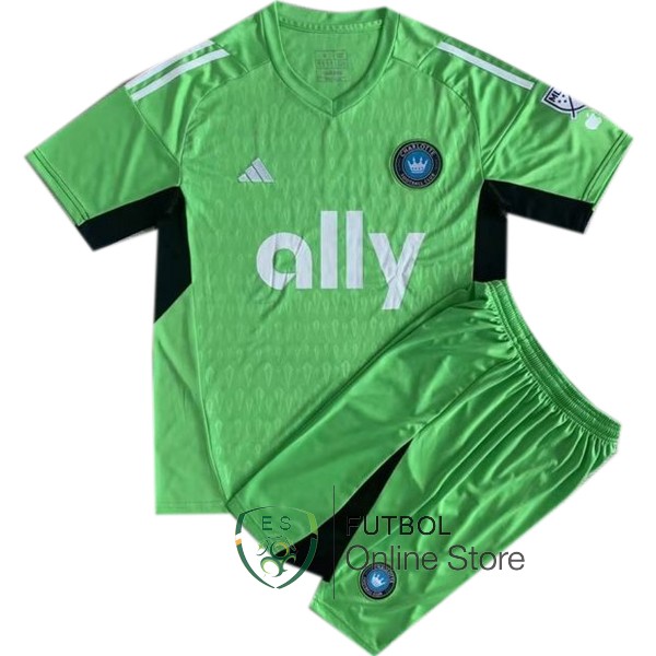 Camiseta Charlotte FC Conjunto Completo Hombre 23/2024 Portero Verde