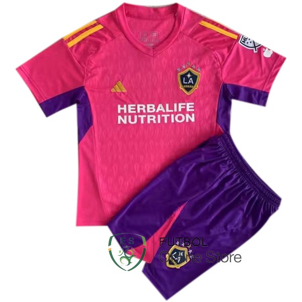 Camiseta Los Angeles Galaxy Conjunto Completo Hombre 23/2024 Portero Rosa