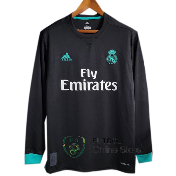 Retro Camiseta Real Madrid 2017-2018 Manga Larga Segunda