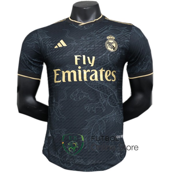 Tailandia Jugadores Camiseta Real Madrid 23/2024 Especial Negro I Amarillo
