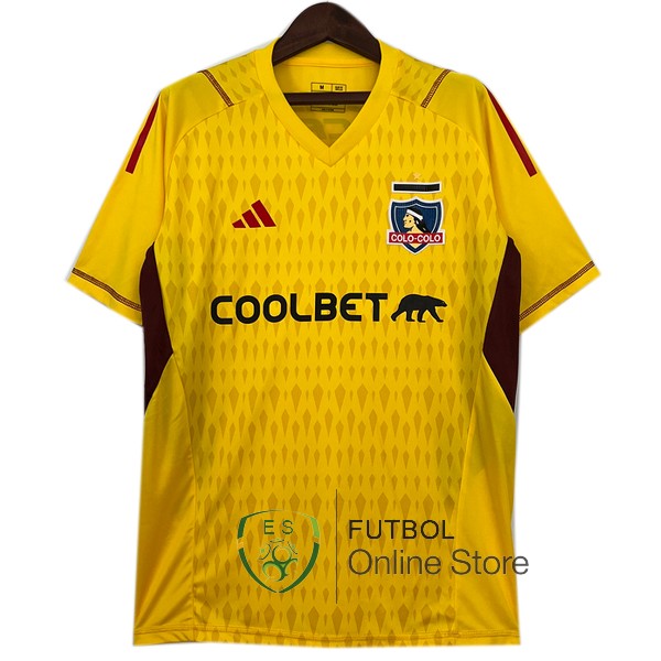 Tailandia Camiseta Colo Colo 23/2024 Portero Amarillo