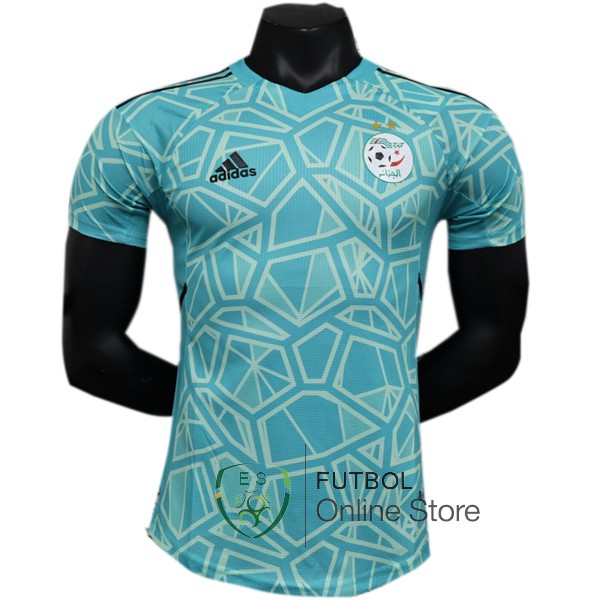 Tailandia Portero Jugadores Camiseta Argelia 2023 Azul Verde