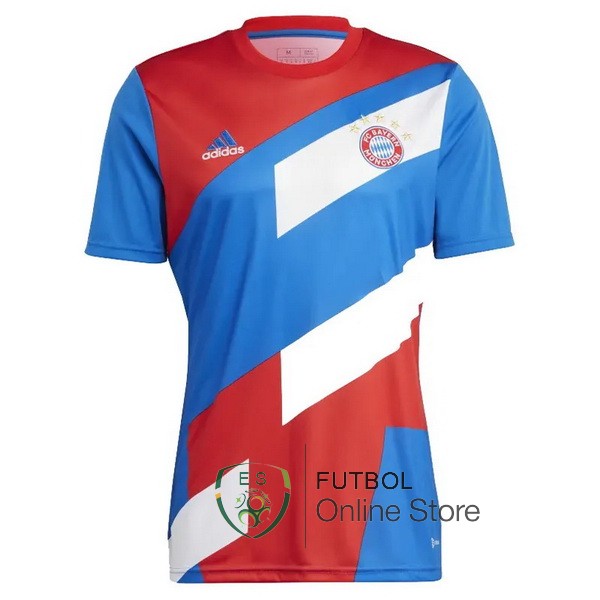 Tailandia Previo al partido Camiseta Bayern Munich 23/2024 Azul Rojo