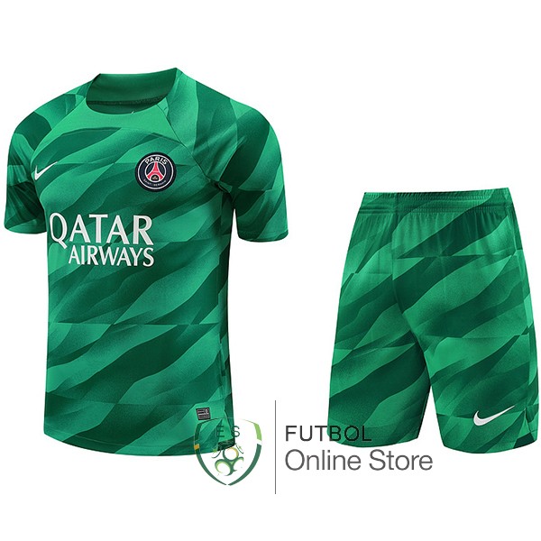 Tailandia Camiseta Paris Saint Germain Conjunto Completo Hombre 23/2024 Portero Verde