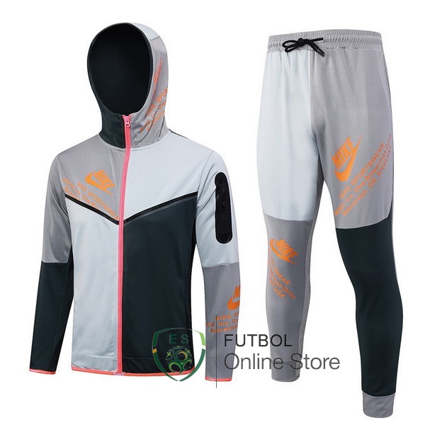 2023 Gris Verde Chaqueta Ensemble Complet Nike