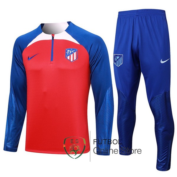 2023/24 Rojo Azul Rosa Chaqueta Ensemble Complet Atletico Madrid