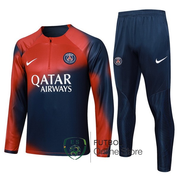 2023/24 Azul Marino I Rojo Chaqueta Ensemble Complet Paris Saint Germain