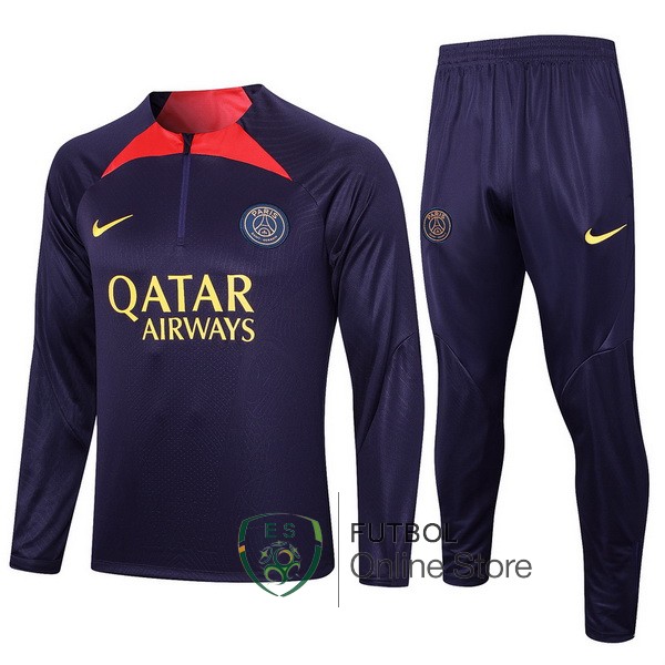 2023/24 Purpura II Rojo Chaqueta Ensemble Complet Paris Saint Germain