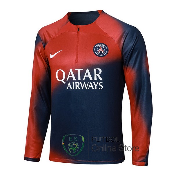 23/2024 Azul Marino Rojo Chaqueta Con Capucha Paris Saint Germain