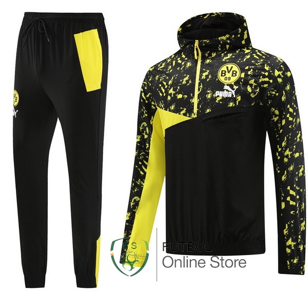 2023/24 Negro Amarillo Chaqueta Ensemble Complet Borussia Dortmund