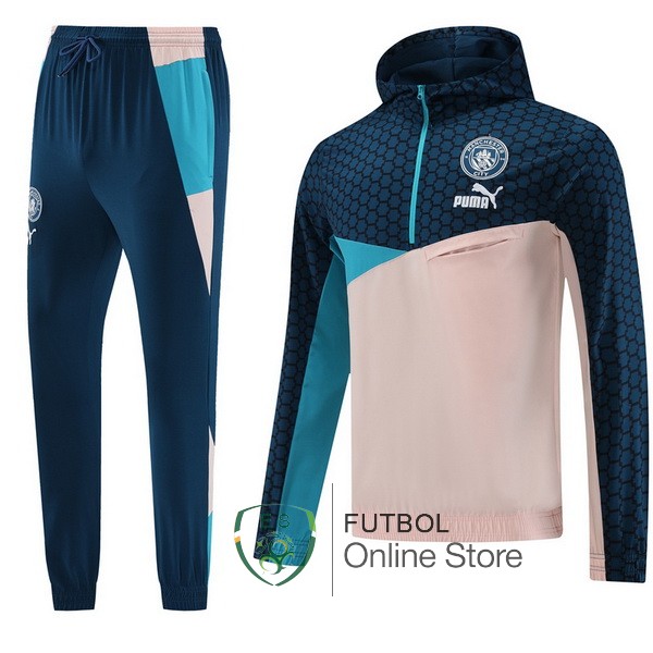 2023/24 Azul Marino Rosa Chaqueta Ensemble Complet Manchester City