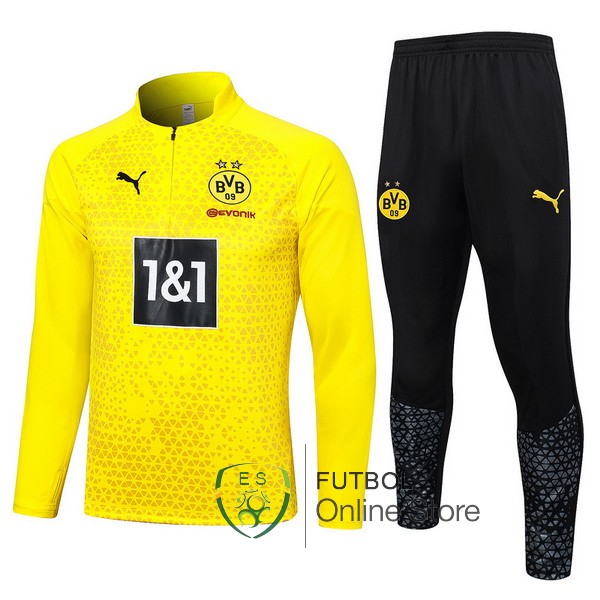 2023/24 Amarillo I Negro Chaqueta Ensemble Complet Borussia Dortmund