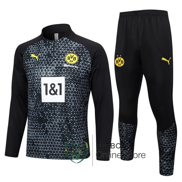 2023/24 Negro Gris Chaqueta Ensemble Complet Borussia Dortmund