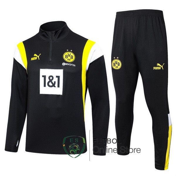 2023/24 Negro Amarillo Blanco Chaqueta Ensemble Complet Borussia Dortmund