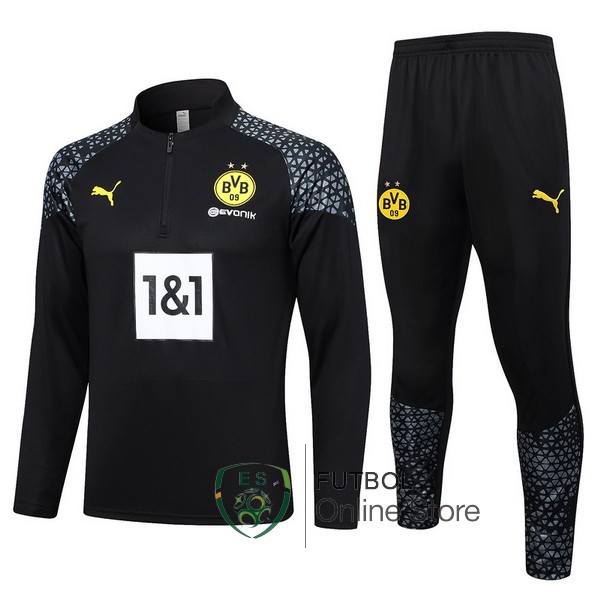 2023/24 Negro Chaqueta Ensemble Complet Borussia Dortmund