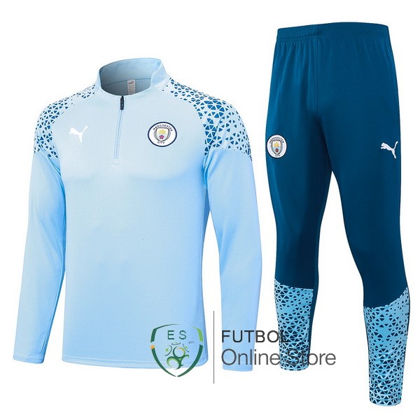 2023/24 Azul Claro Rosa Chaqueta Ensemble Complet Manchester City