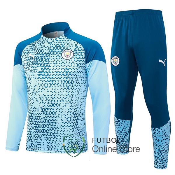 2023/24 Azul I Claro Chaqueta Ensemble Complet Manchester City