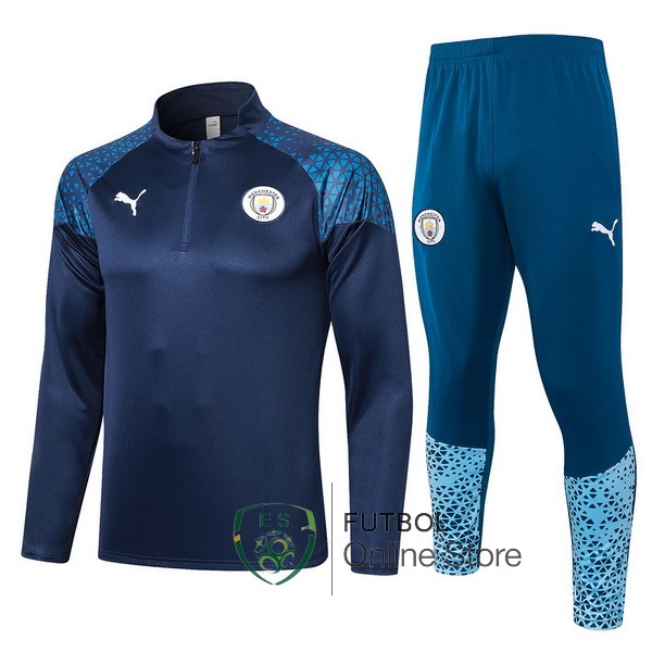 2023/24 Marino Azul Chaqueta Ensemble Complet Manchester City