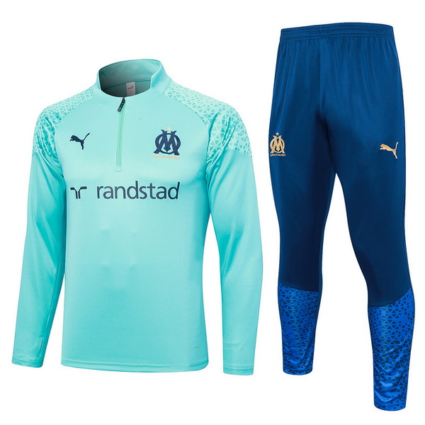 Camiseta Marseille Chandal Ninos 23/2024 Azul Negro