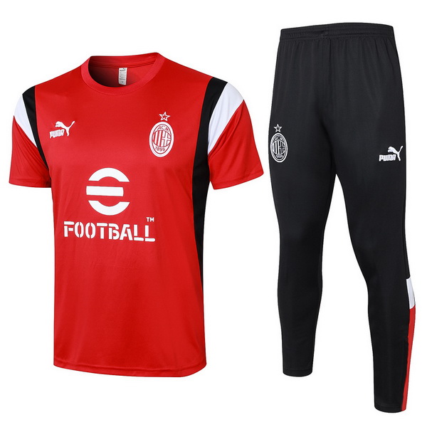 Entrenamiento AC Milan Conjunto Completo Rojo I Negro Blanco 23/2024