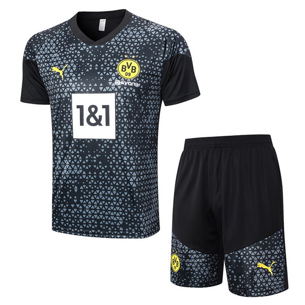 Entrenamiento Borussia Dortmund Conjunto Completo Negro Gris Blanco23/2024