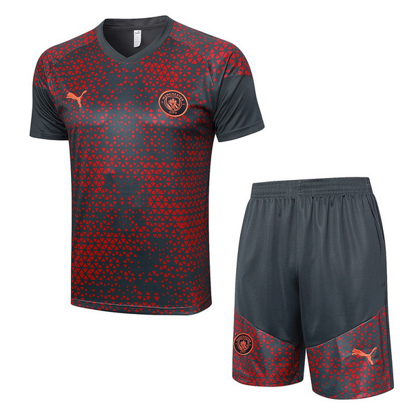 Entrenamiento Manchester City Conjunto Completo Rojo Gris 23/2024