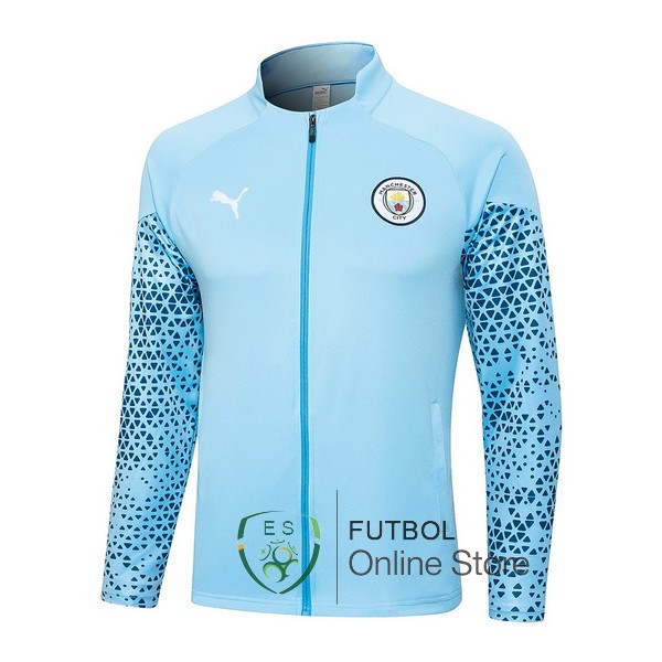 23/2024 Azul Chaqueta Con Capucha Manchester City