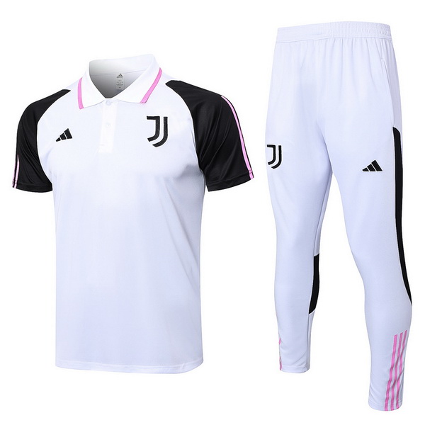 Polo Conjunto Completo Juventus Blanco Negro 23/2024